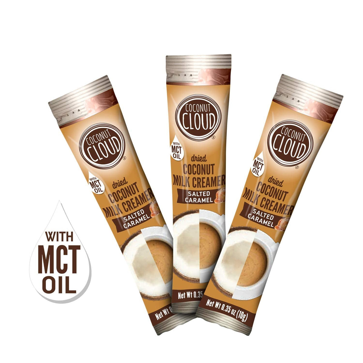 Coconut Cloud Salted Caramel Creamer Sticks – Dairy-Free, Vegan, Shelf-Stable