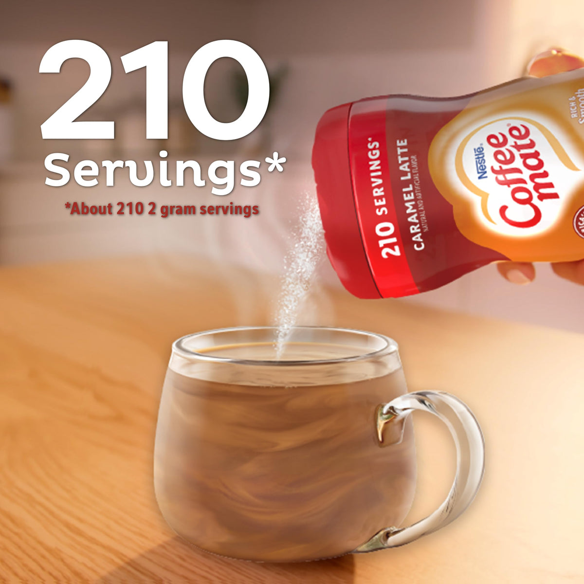 Coffee Mate Cafe Collection Caramel Macchiato Creamer — 6 x 15 oz (Dairy-Free)