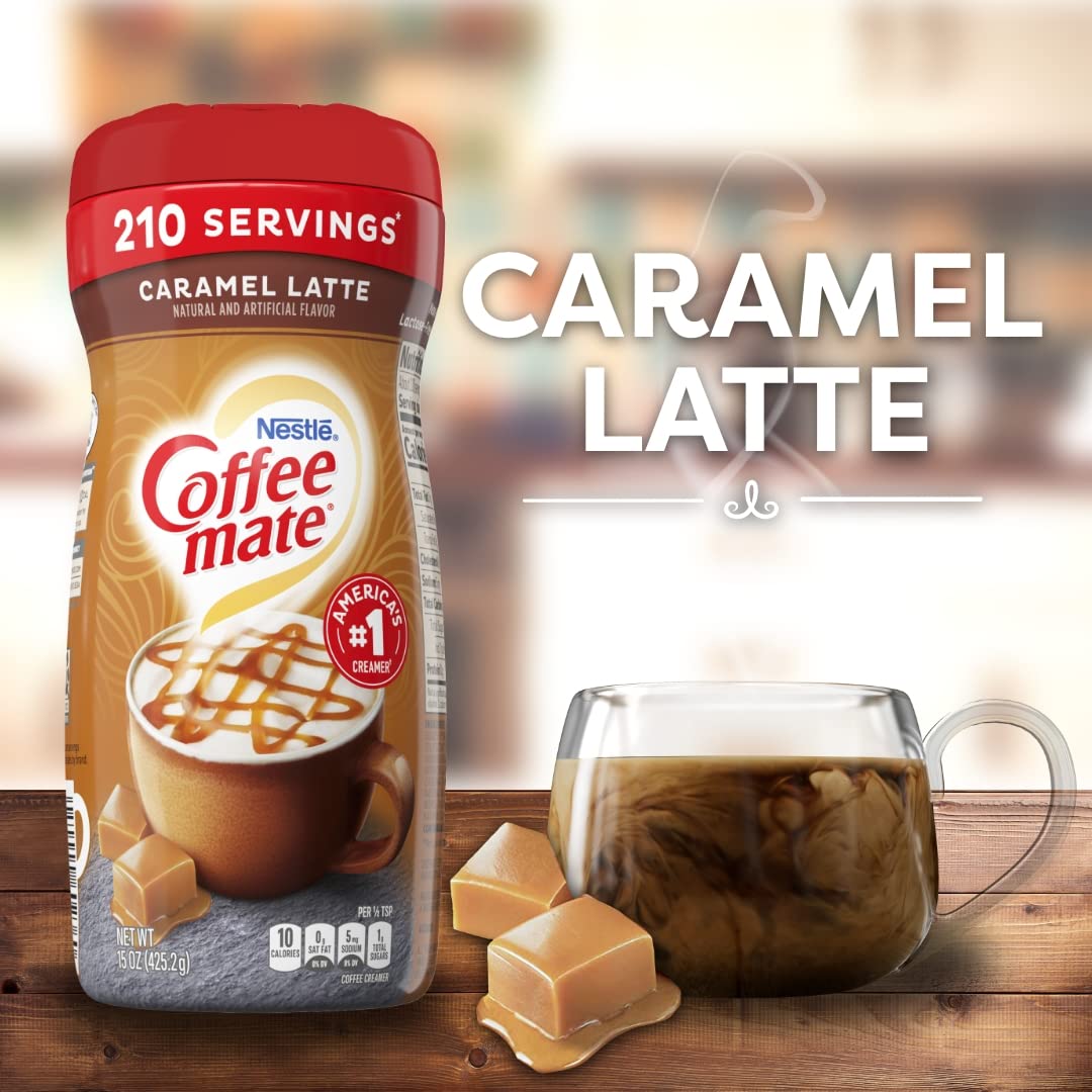 Coffee Mate Cafe Collection Caramel Macchiato Creamer — 6 x 15 oz (Dairy-Free)