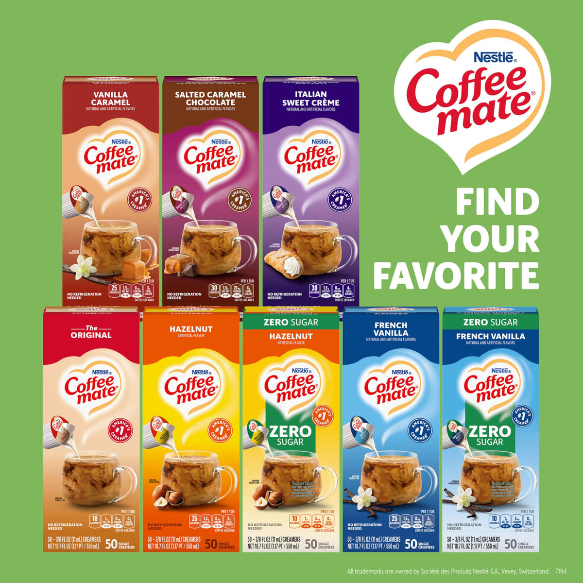 Coffee Mate Irish Creme Liquid Creamer Singles – Non-Dairy, Shelf-Stable, 0.375 fl oz (Pack of 200)