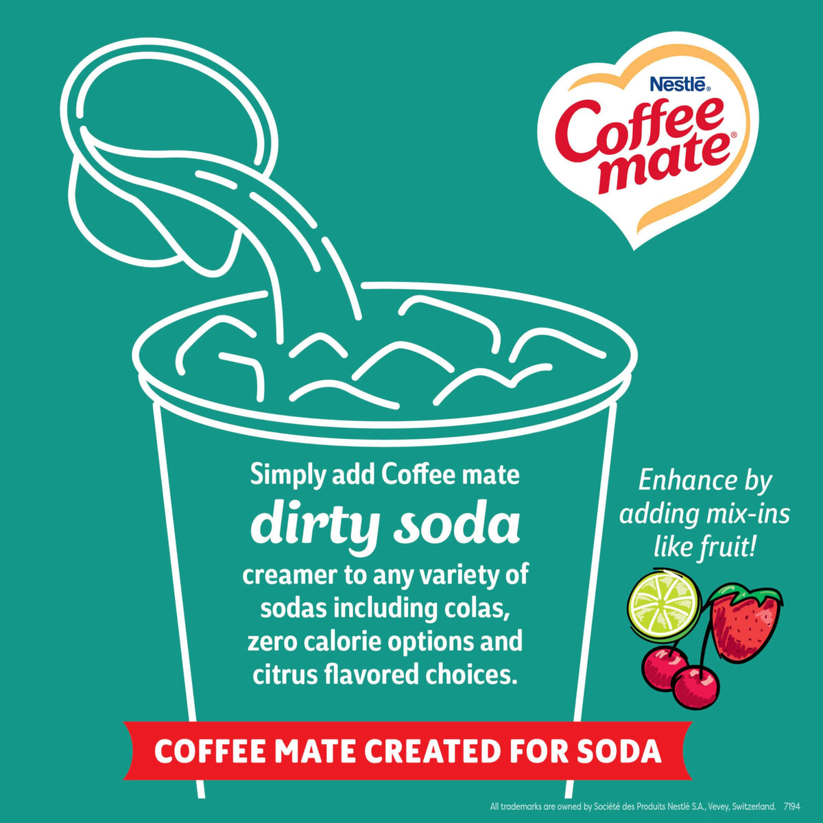 Coffee mate Dirty Soda Coconut Lime Creamer Singles — Non-Dairy, Shelf-Stable