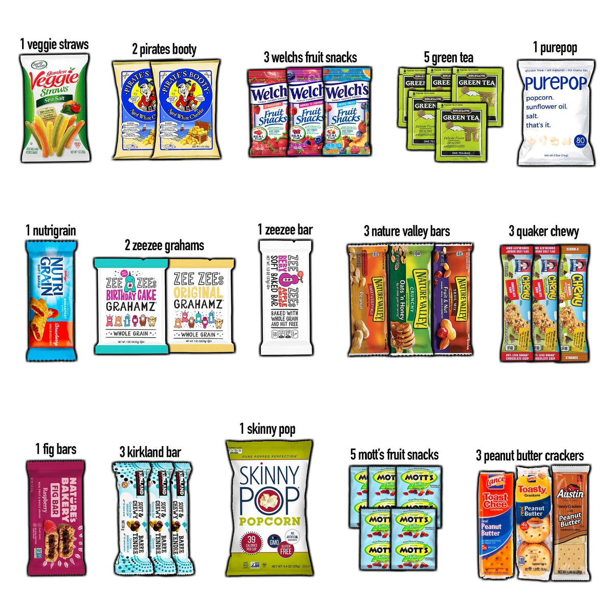 COLLEGEBOX 35-Count Healthy Snack Box | Easter Variety Gift Pack