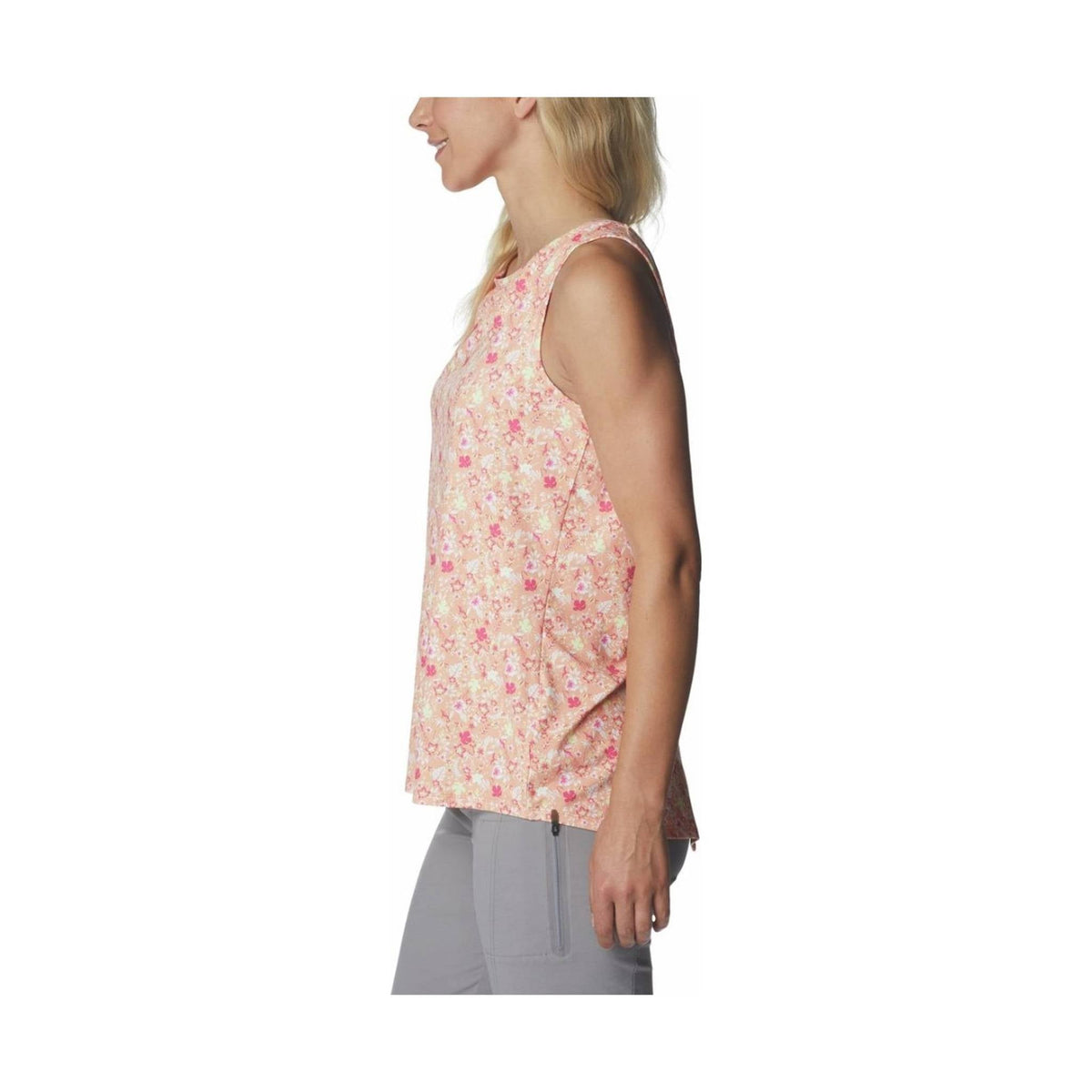 Columbia Women's Chill River Tank - Peach/Mini Hibiscus FINAL SALE