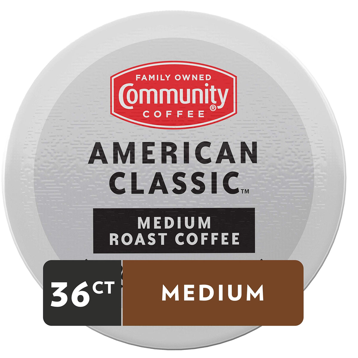 Community Coffee American Classic Medium Roast Pods – 36 Count, 3-Pack, Keurig 2.0 Compatible