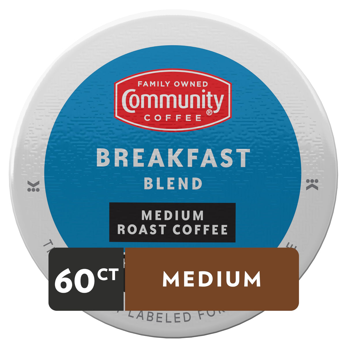 Community Coffee Breakfast Blend Pods – 60-Count K-Cup Compatible Medium Roast
