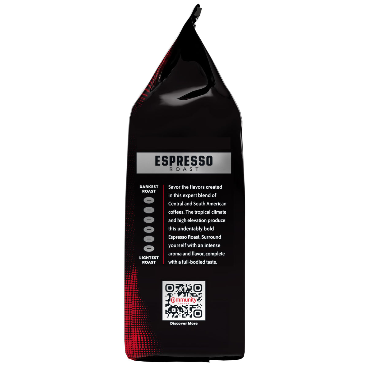 Community Coffee Dark & Bold Espresso Blend - Dark Roast Whole Bean, 11 oz (Pack of 6)