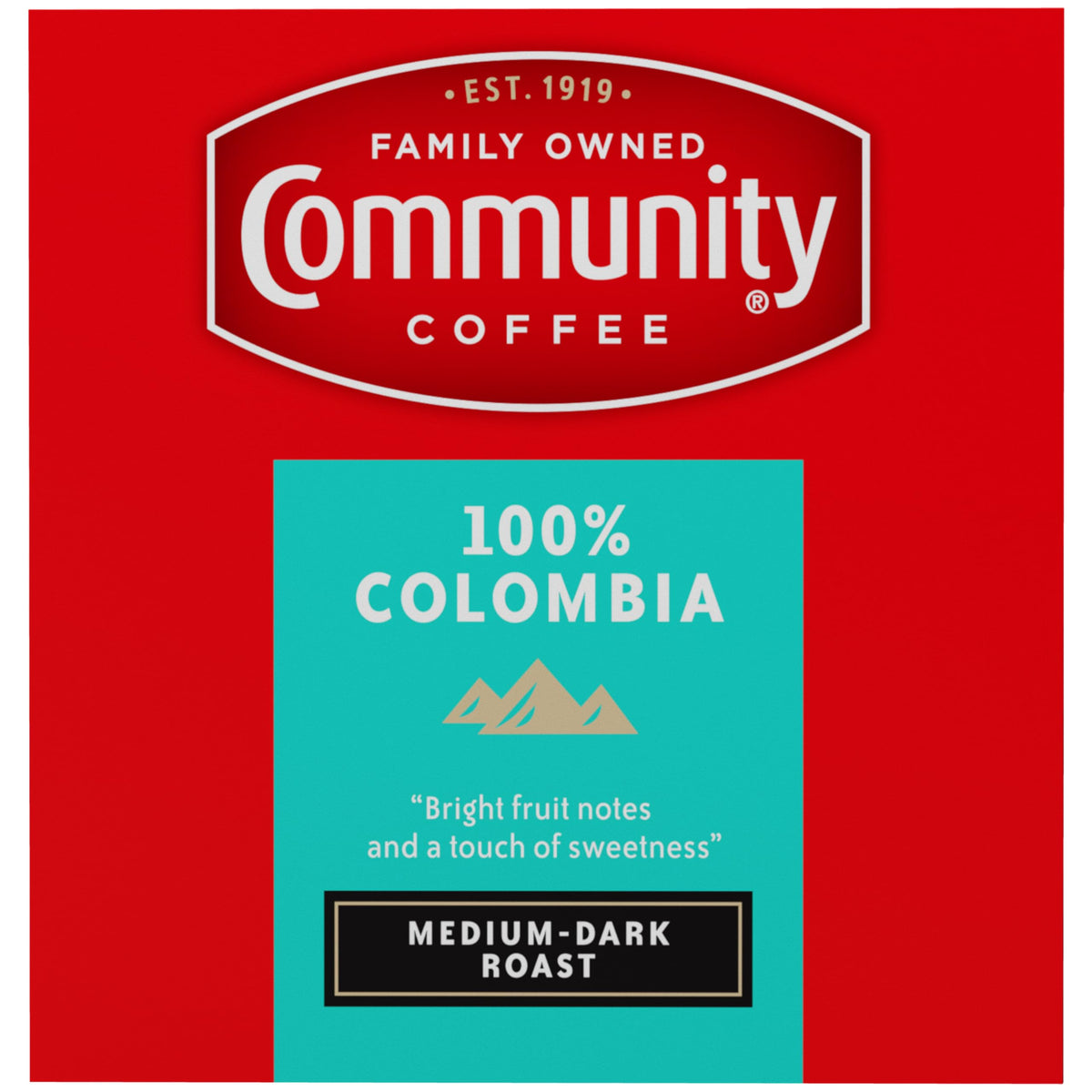 Community Coffee 100% Colombia Pods – Medium-Dark Roast, Keurig 2.0 Compatible (12-Count, Pack of 6)
