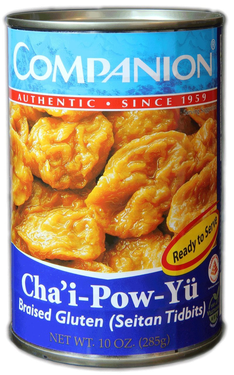 Companion Braised Gluten Seitan Tidbits, 10 oz Can (Pack of 12) – Vegan