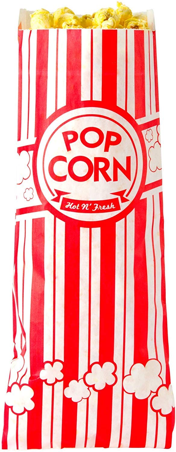 Concession Essentials 1oz Popcorn Bags – Case of 1,000