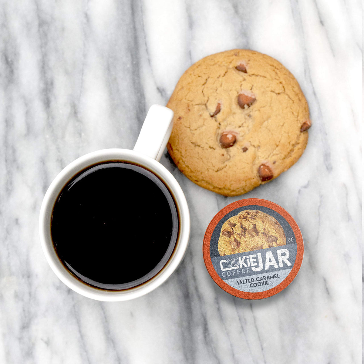 Cookie Jar Salted Caramel Coffee Pods for Keurig K-Cup, 40 Count – Smooth Caramel with a Hint of Salt