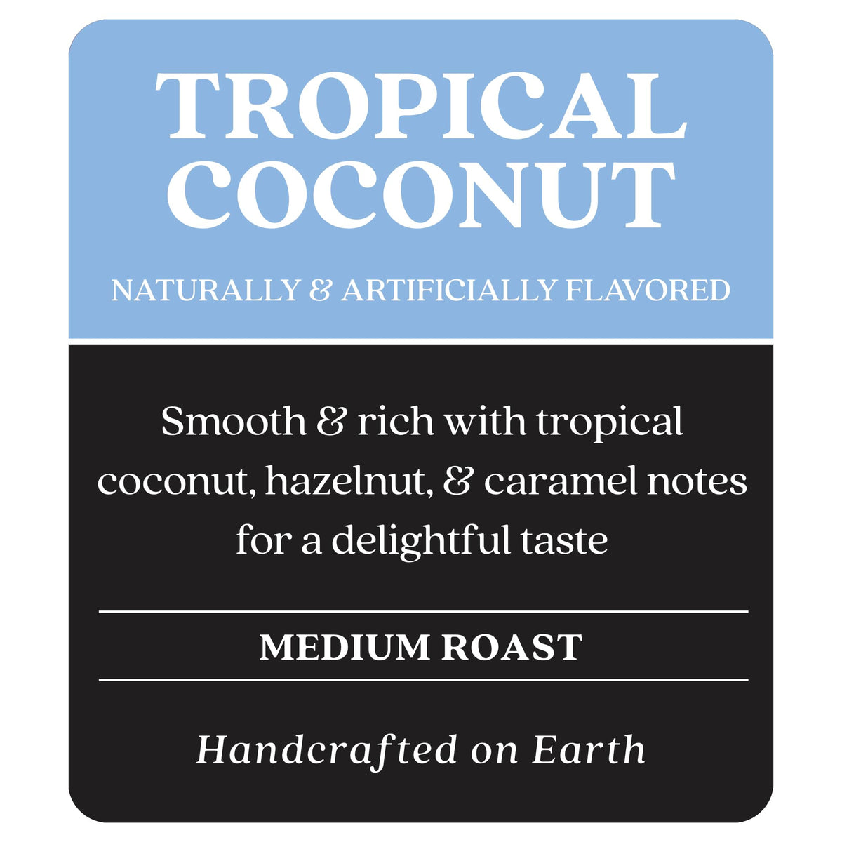 Copper Moon Tropical Coconut Coffee – Medium Roast Whole Bean, 2 lb