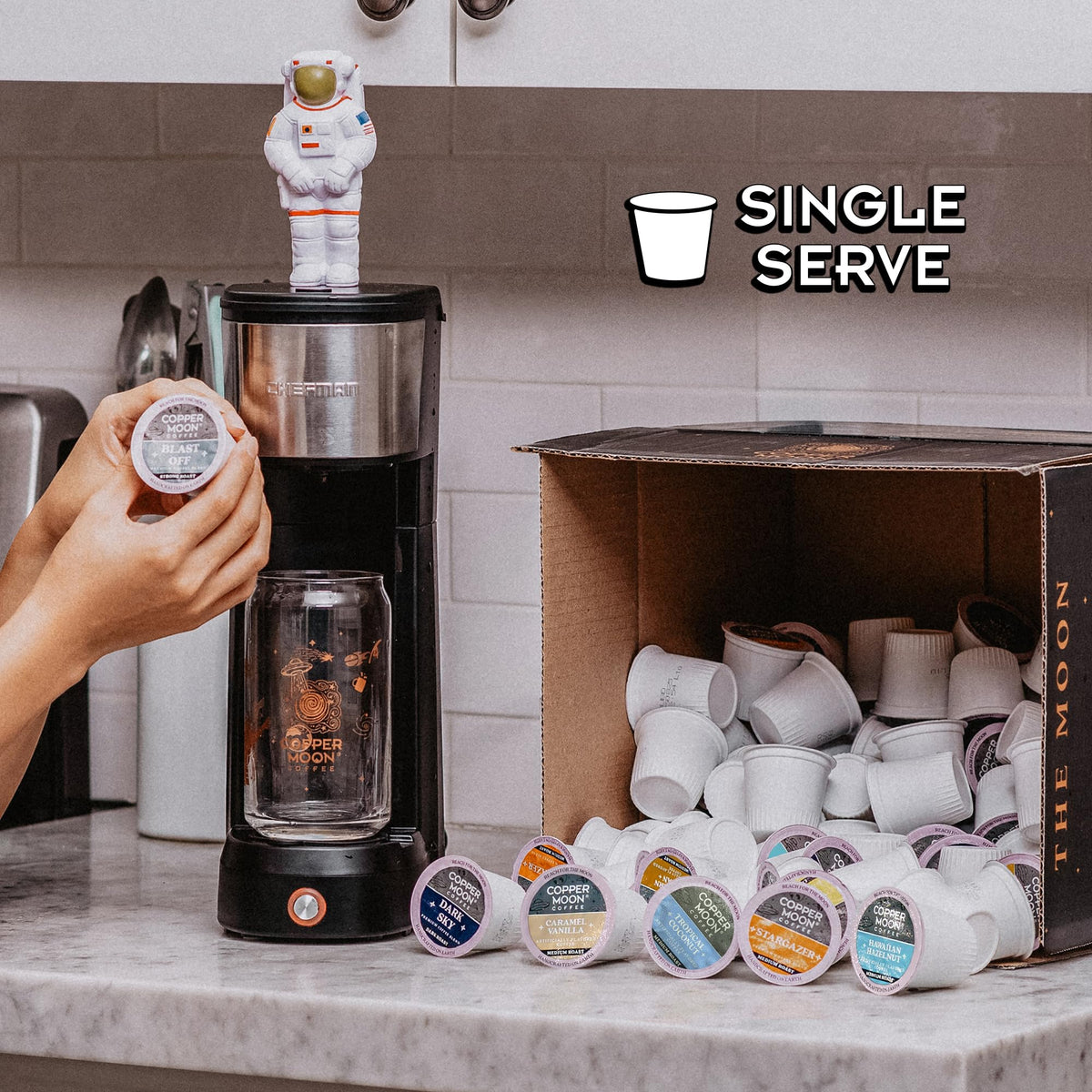 Copper Moon French Roast Keurig K-Cup Pods — Dark Roast, 80 Count