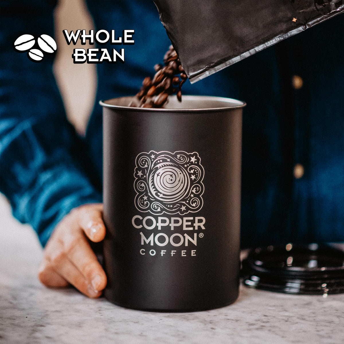 Copper Moon Medium Roast Whole Bean Coffee – Costa Rican Blend, 2 lb