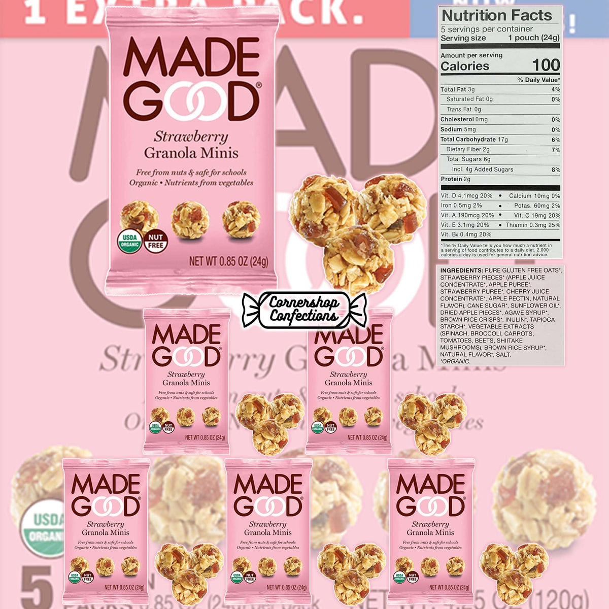 MadeGood Granola Minis 15 Pack Variety – 3 Flavors Included | Cornershop Confections