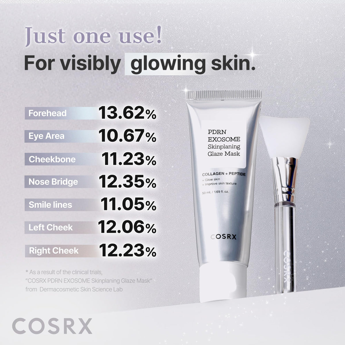 COSRX PDRN Exosome Overnight Face Mask, Korean Glass Skin Glow, 1.69 fl oz