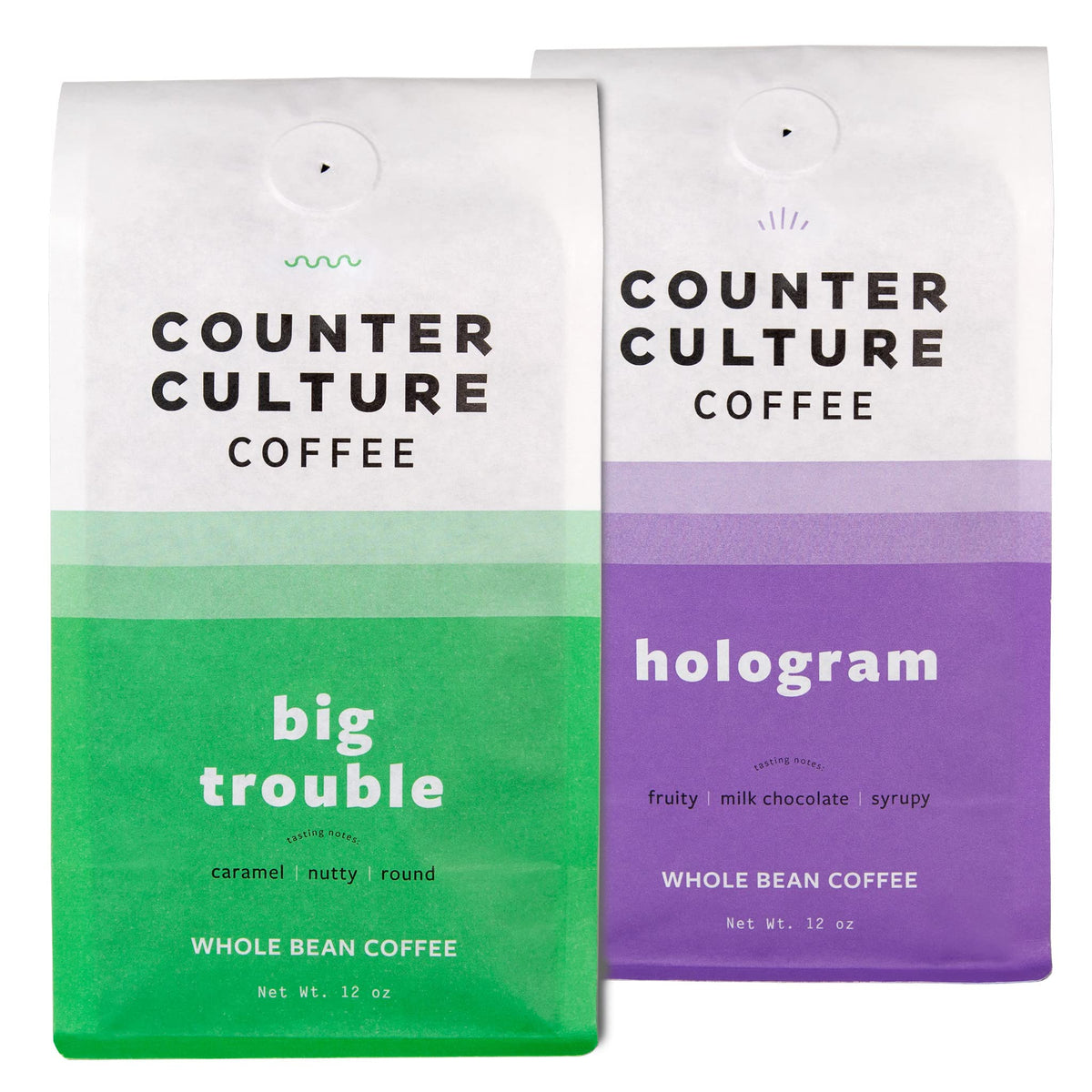 Counter Culture Coffee - Whole Bean Multi-Pack: Big Trouble & Hologram (12oz Each)
