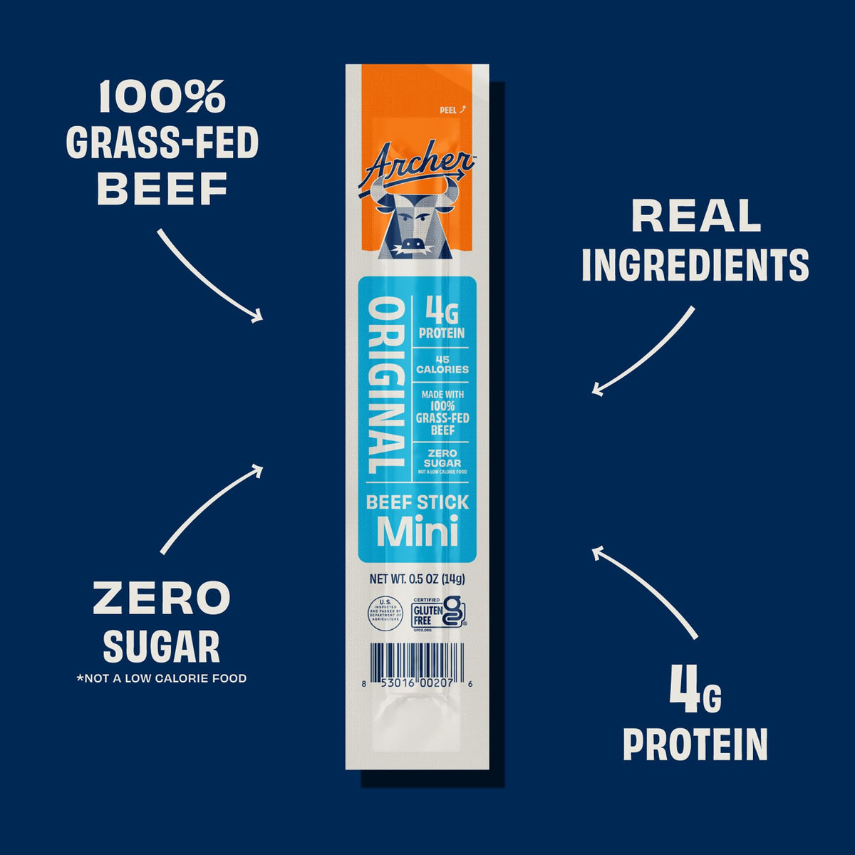 Archer Jerky Mini Beef & Turkey Sticks – Grass-Fed, Gluten Free, Low Carb, Keto | Country Archer