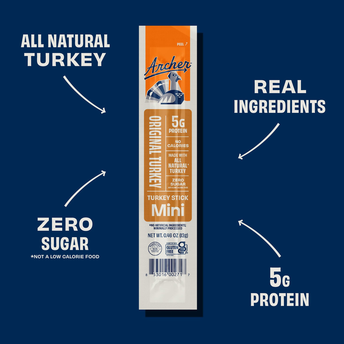 Archer Jerky Mini Beef & Turkey Sticks – Grass-Fed, Gluten Free, Low Carb, Keto | Country Archer