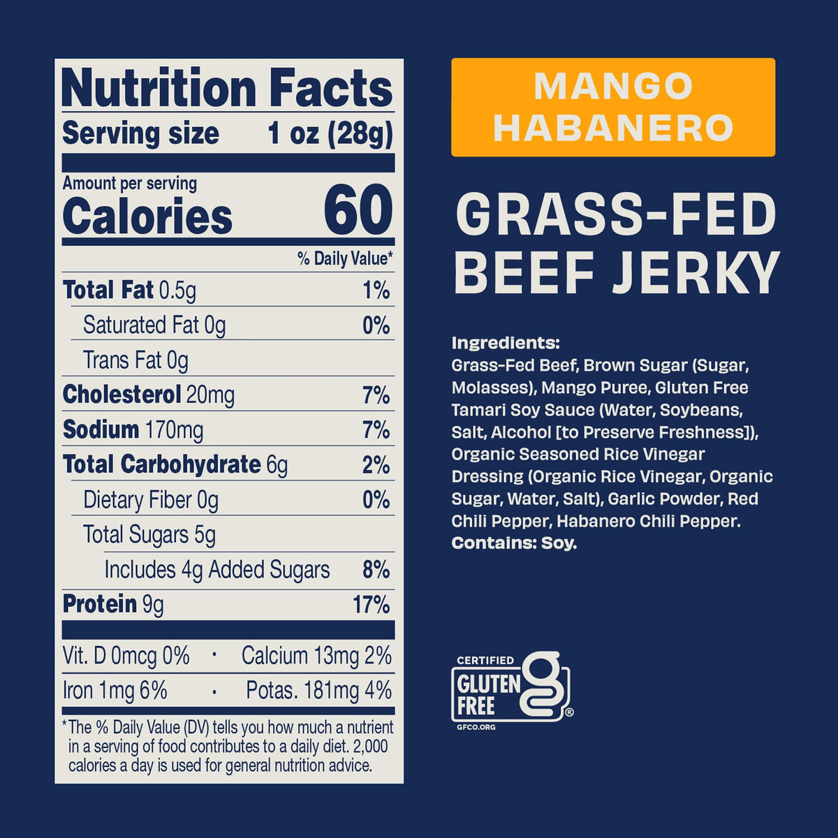 Country Archer Archer Jerky Grass-Fed Beef Jerky Variety Sampler – 2.5 oz x 3 (Original, Mango Habanero, Teriyaki)