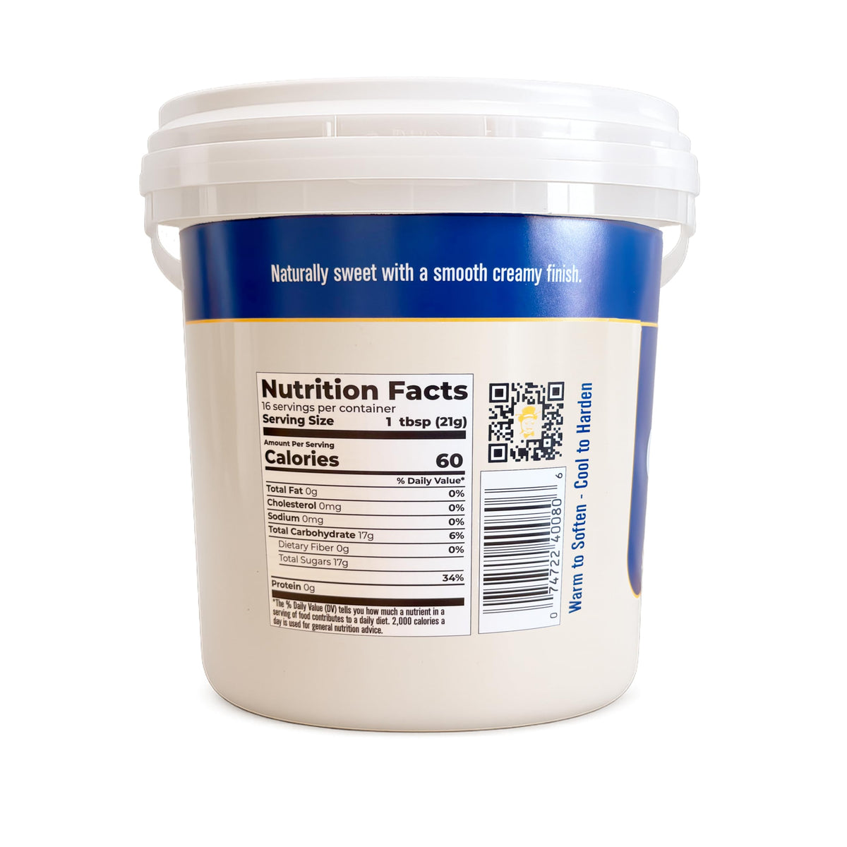 Cox's Honey - Bulk Creamed Whipped Honey, Raw Unfiltered Clover, 80 oz – USA Product