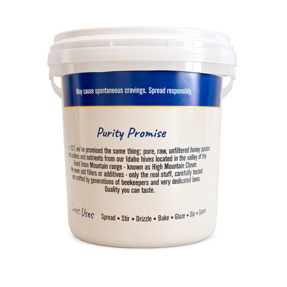 Cox's Honey - Bulk Creamed Whipped Honey, Raw Unfiltered Clover, 80 oz – USA Product