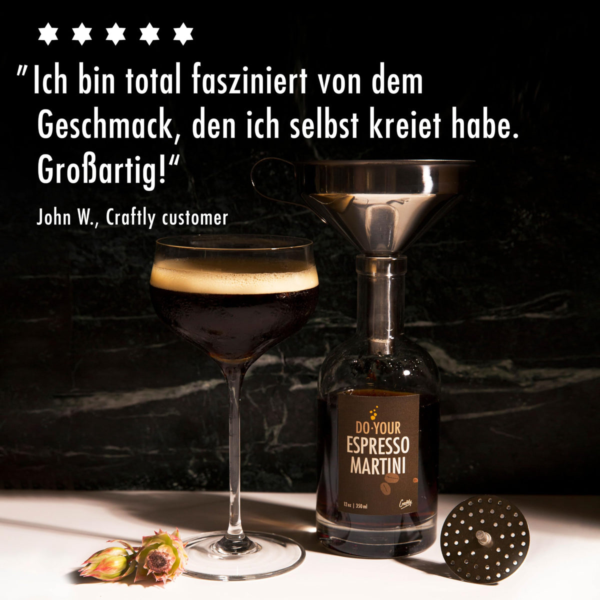Craftly Espresso Martini Infusion Kit – DIY Cocktail Blends & Gift Set