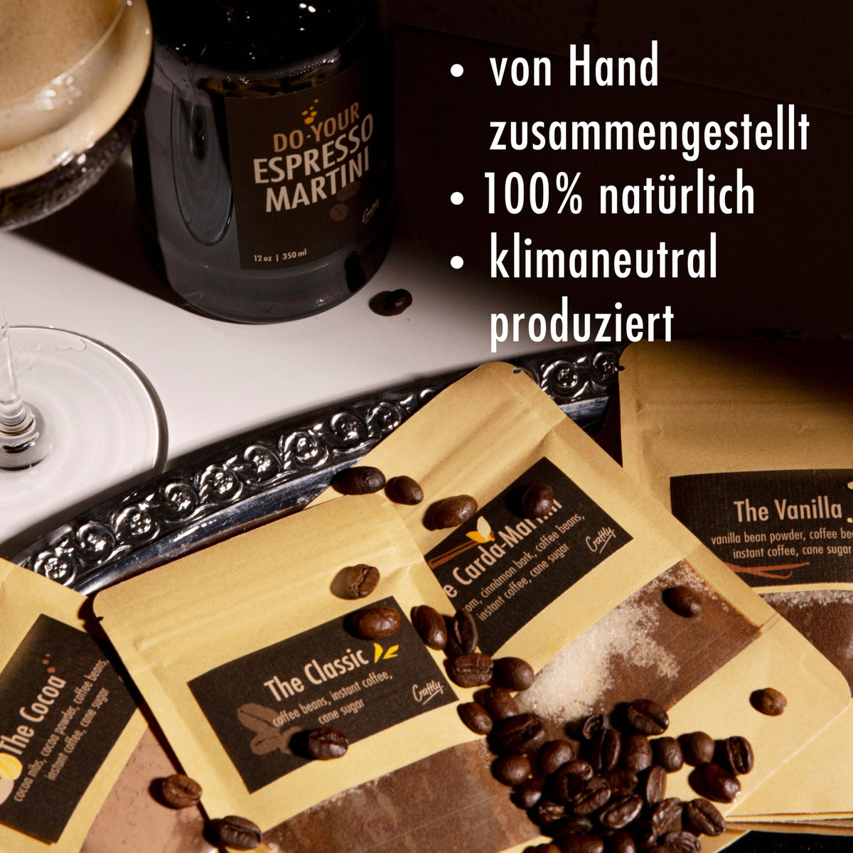 Craftly Espresso Martini Infusion Kit – DIY Cocktail Blends & Gift Set