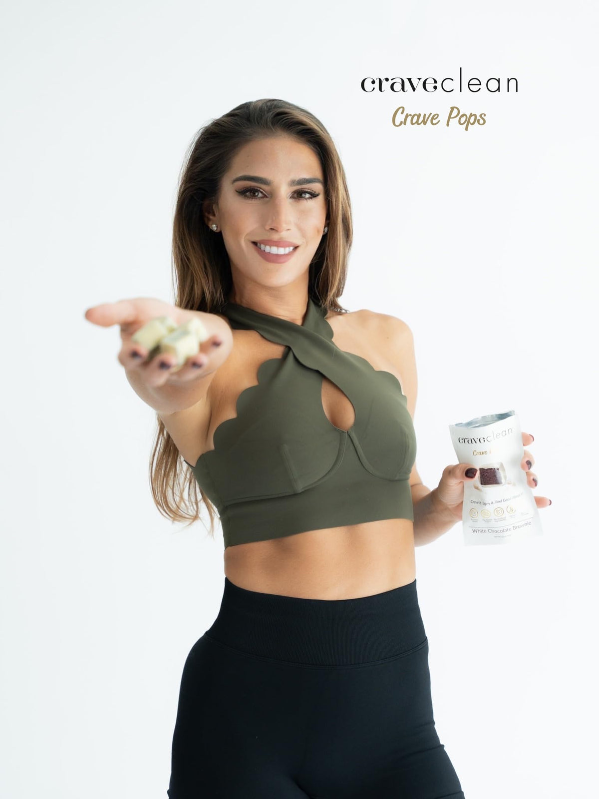 CRAVECLEAN White Chocolate Brownie Pops – Full Case | Gluten-Free, 10g Protein, Low Sugar