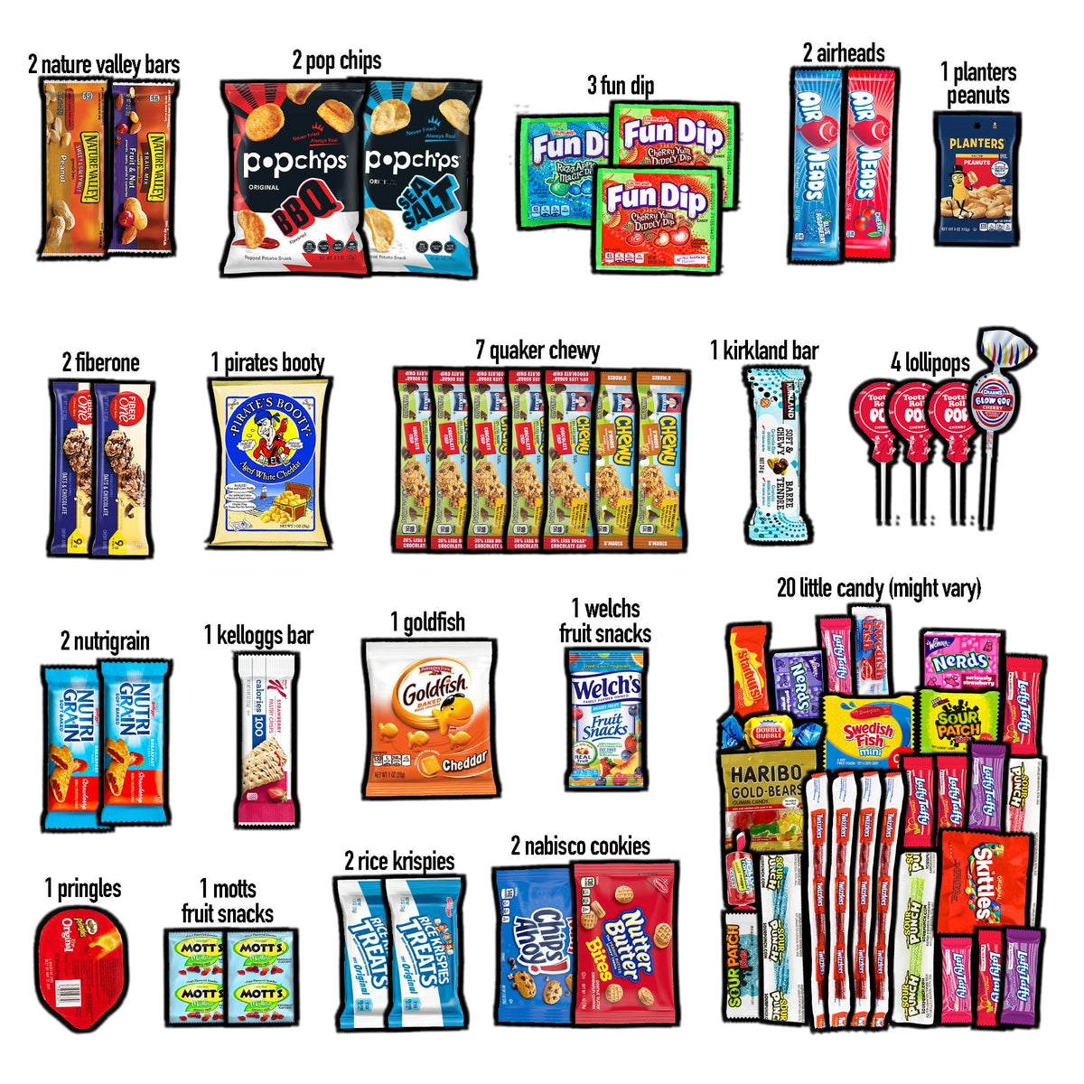 CRAVEBOX Snack Box (55 Count) Easter Variety Pack – Care Package Gift Basket