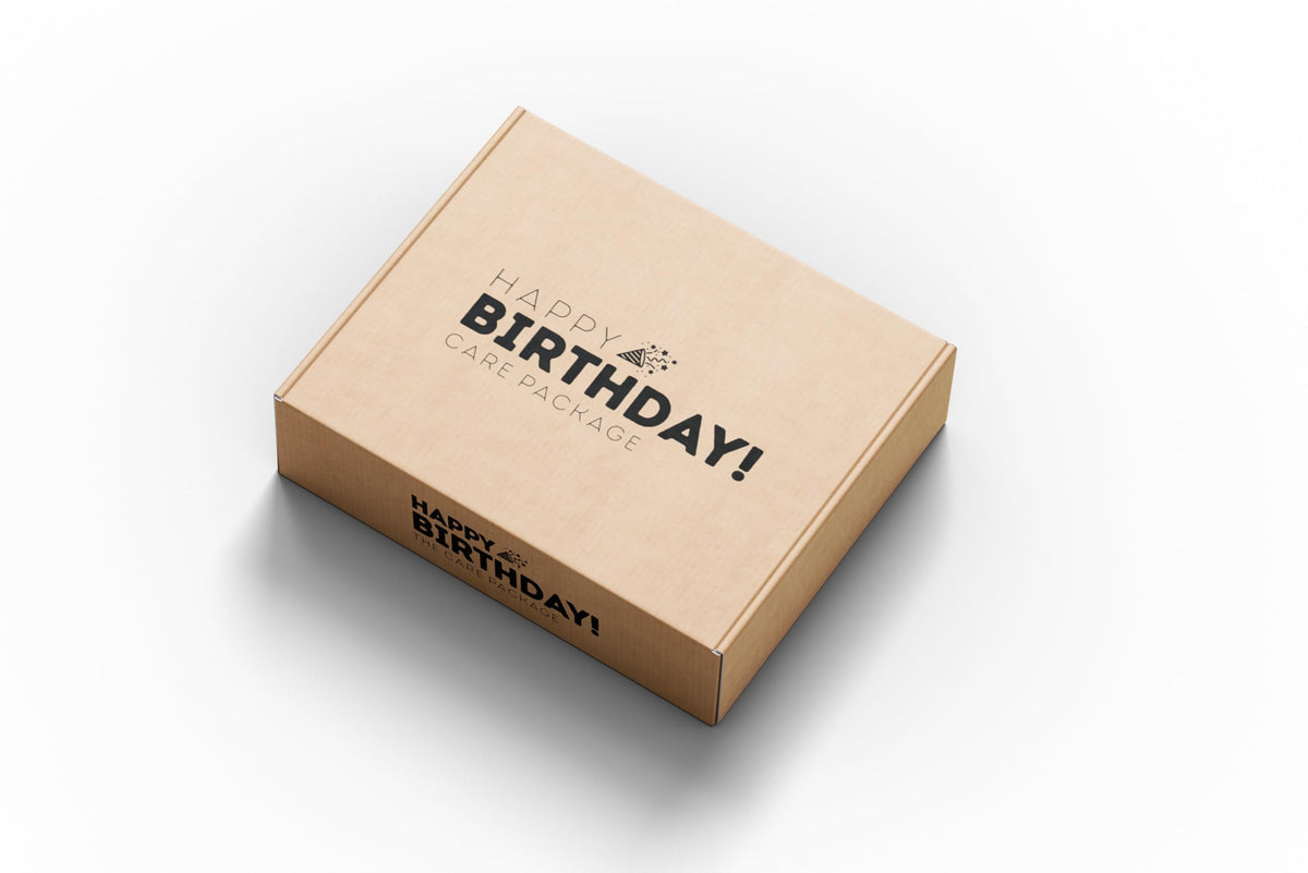 CRAVEBOX Birthday Party Care Package – 50-Count Snack Gift Box for Students & Friends