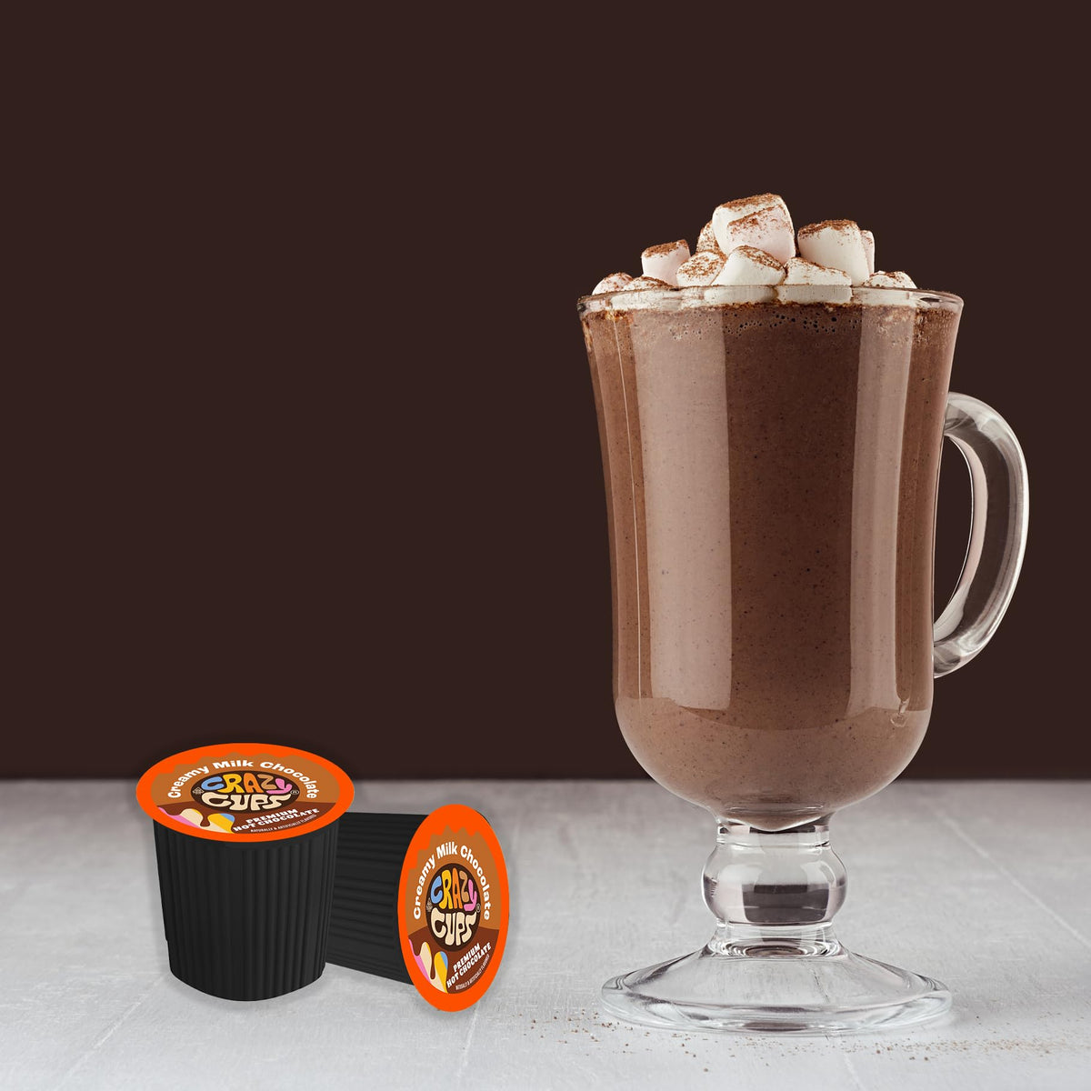 Crazy Cups Seasonal Premium Hot Chocolate Variety Pack - 20 Single-Serve K-Cup Pods for Keurig