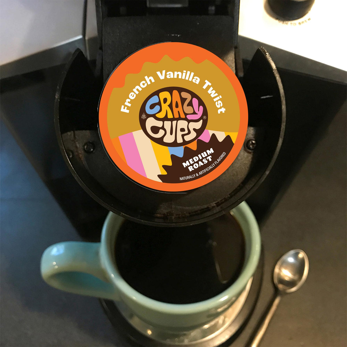 Crazy Cups Flavored Coffee Pods Variety Pack – 40 Count, Keurig Compatible