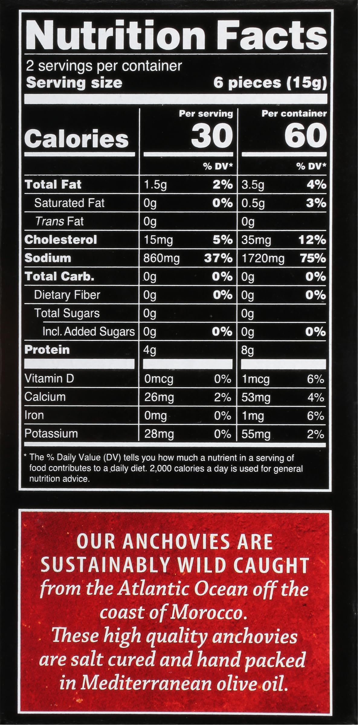Crown Prince Flat Anchovies in Olive Oil – 2oz Cans (Pack of 12) | Non-GMO, Paleo, Keto