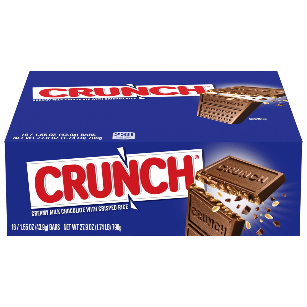 CRUNCH Full-Size Milk Chocolate Bar with Crisped Rice – 1.55 oz