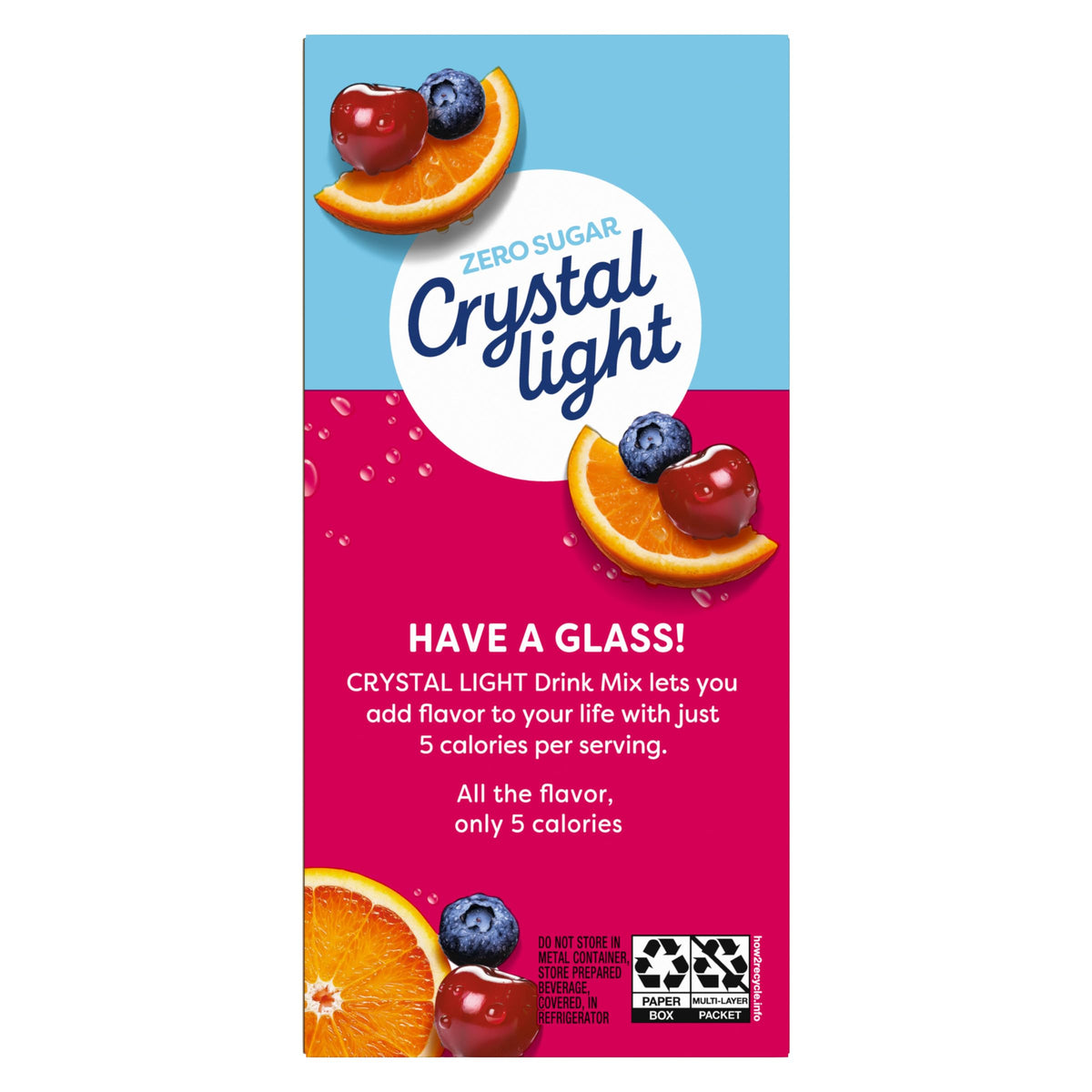 Crystal Light Fruit Punch Powdered Drink Mix – 72 Pack (12 Canisters of 6 Pitcher Packets) | 5 Calories per Serving