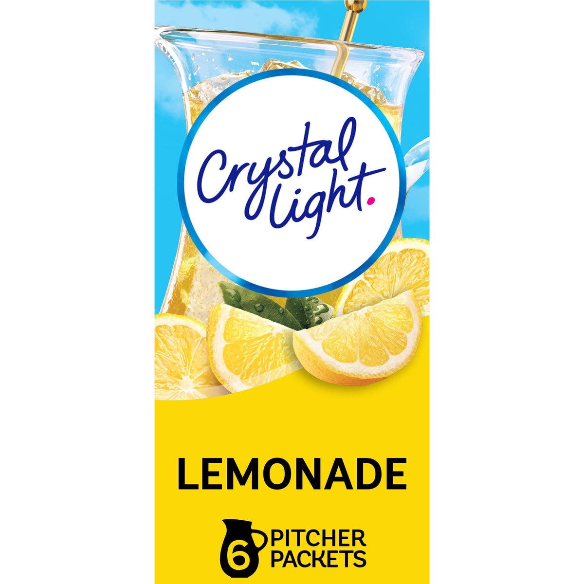 Crystal Light Lemonade Powdered Drink Mix — 72 Pitcher Packets, Zero Sugar, 5 Calories per Serving