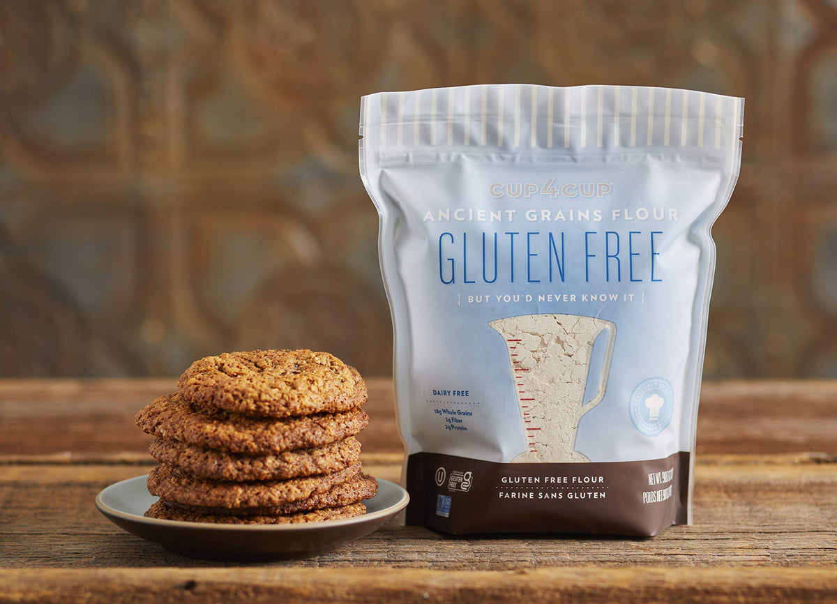 Cup4Cup Ancient Grains Flour – 1 lb, Gluten Free, 1:1 Substitution, Non-GMO, Kosher, USA Made