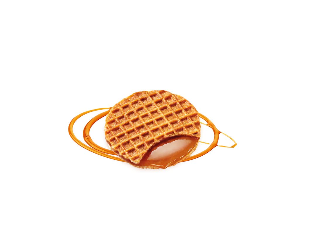Daelmans Mini Caramel Stroopwafels – Individually Wrapped Dutch Waffle Cookies, 200 Count Box