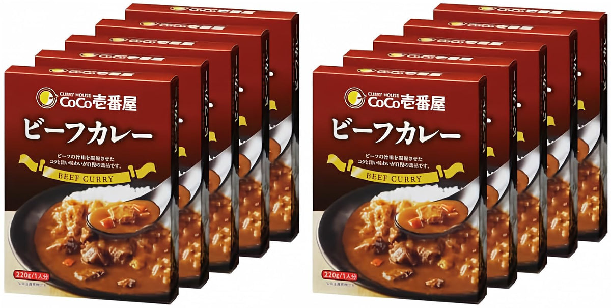 Dakomyo Coco Ichibanya Curry Instant Japanese Beef - 10 Pack, 7.76 oz / 220 g Each
