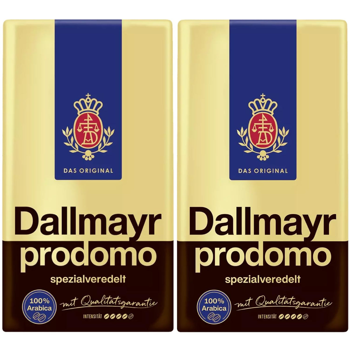 Dallmayr Prodomo Ground Coffee – Premium Arabica Blend, Pack of 2