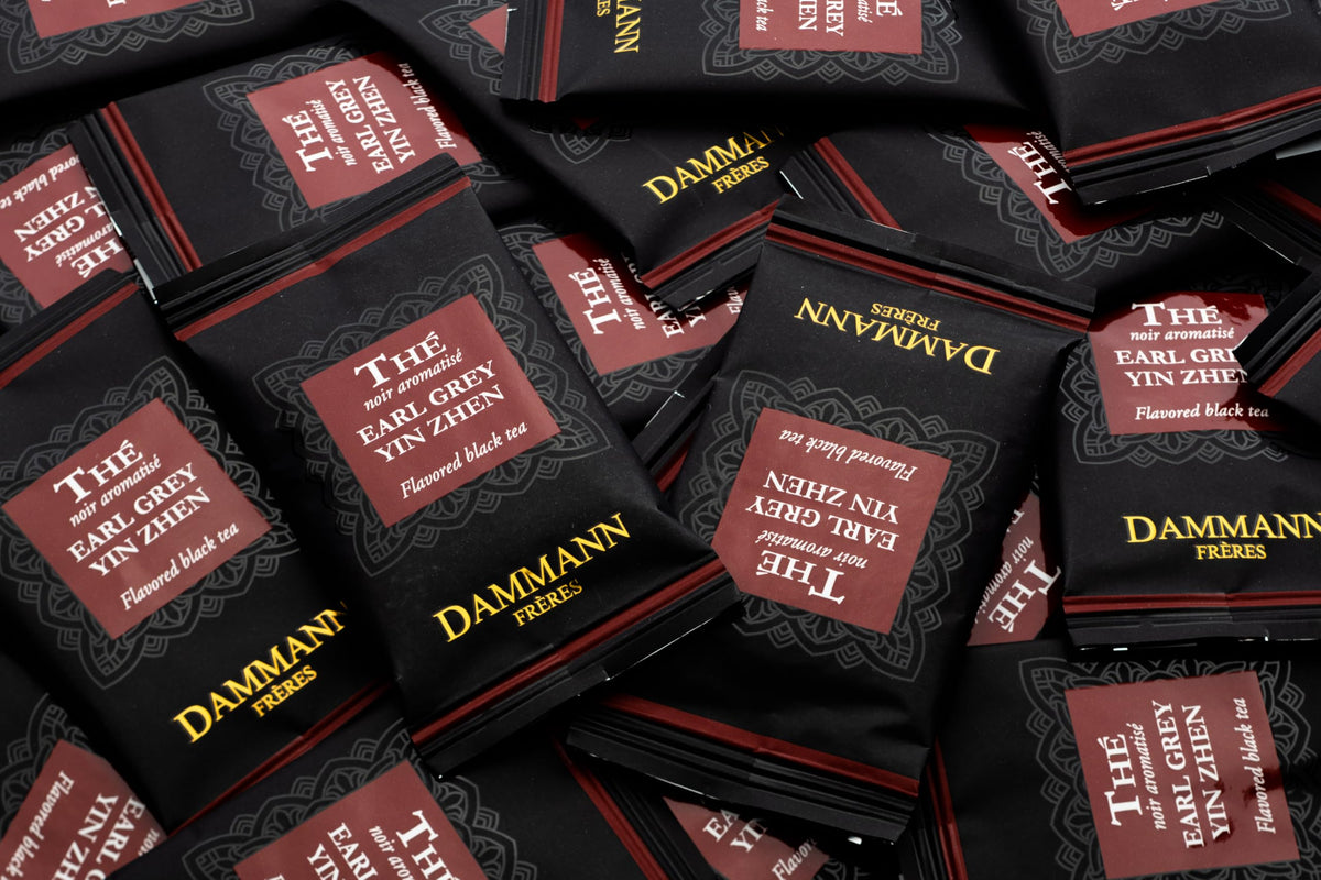 Dammann Freres Earl Grey Yin Zhen Tea Bags – Premium French Black Tea, Bergamot, 24 Sachets