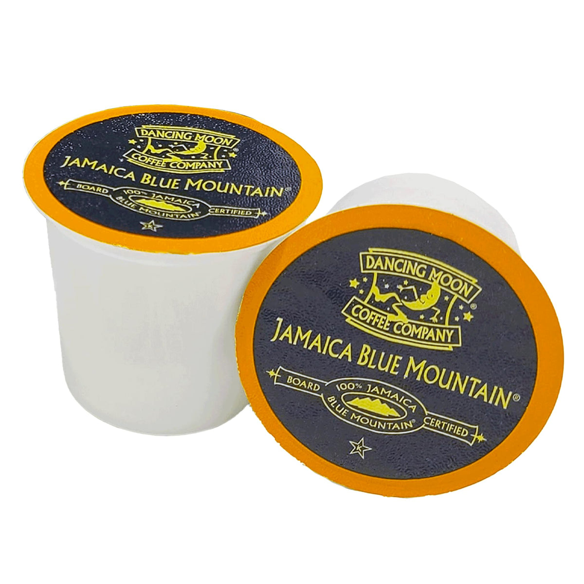 Dancing Moon Coffee Pods – Jamaica Blue Mountain Medium Roast | K-Cup Compatible, Small-Batch (2-pack, 24 cups) | Supports Military Charity