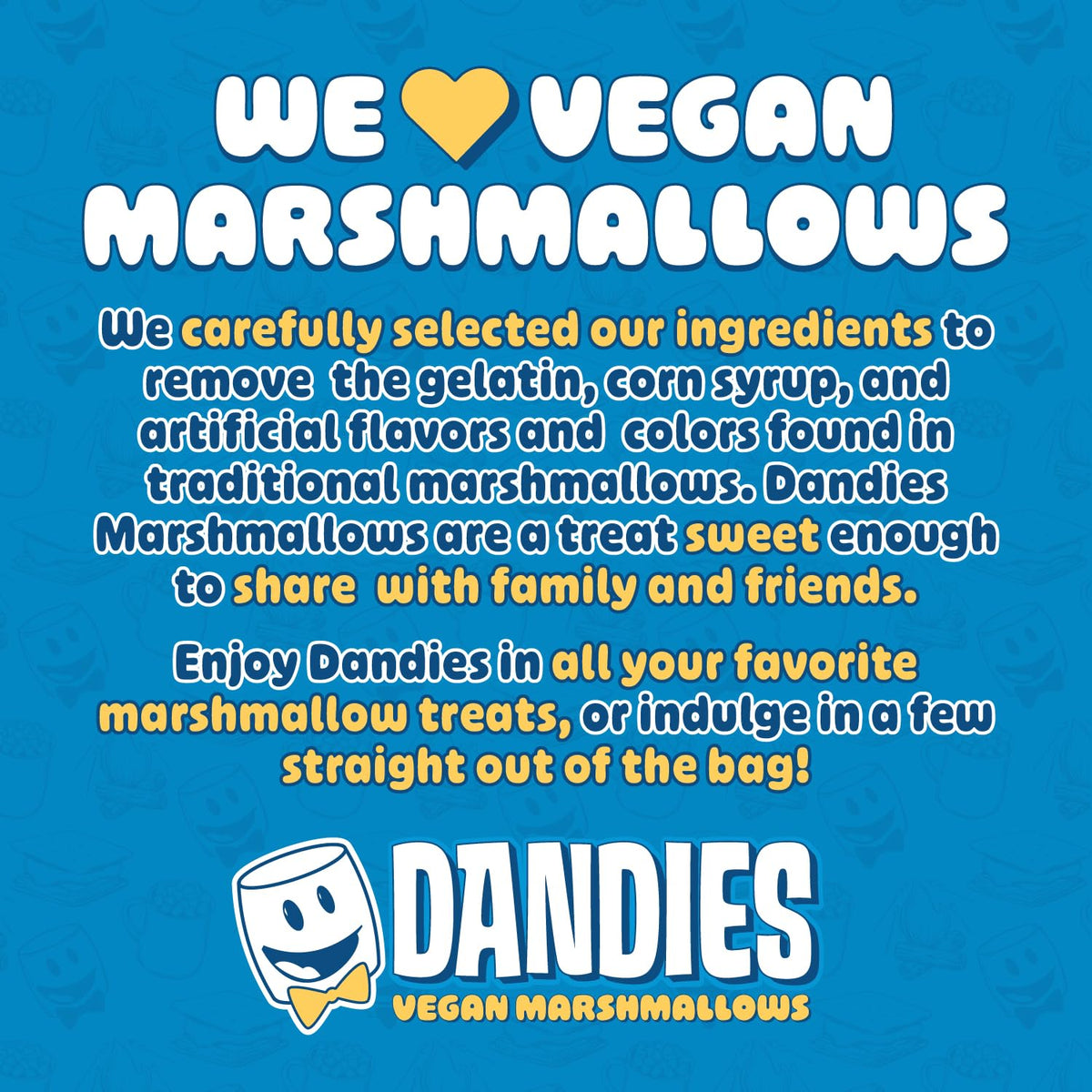 Dandies Mini Vegan Marshmallows – Gelatin-Free, No Artificial Flavors or Dyes, Perfect for Roasting & S'mores (4 Pack)