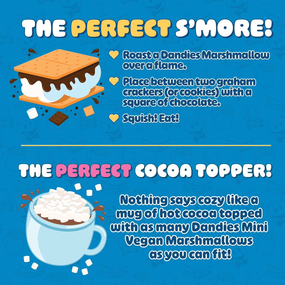Dandies Mini Vegan Marshmallows – Gelatin-Free, No Artificial Flavors or Dyes, Perfect for Roasting & S'mores (4 Pack)