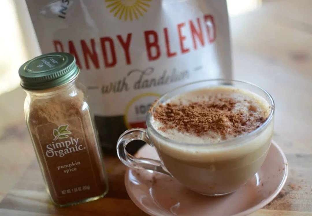 Dandy Blend Organic Instant Herbal Beverage with Dandelion — Two 3.53 oz Bags (50 Cups Each)