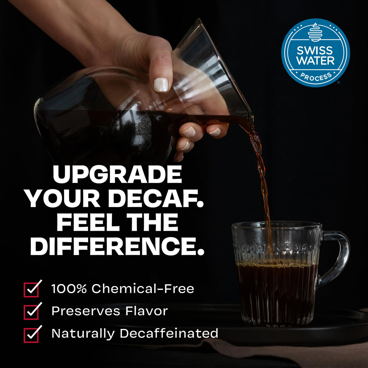 Danger Coffee by Dave Asprey – Swiss Water Decaf Whole Bean, Remineralized, Mold-Free & Lab-Tested, Medium Roast 10.9 oz