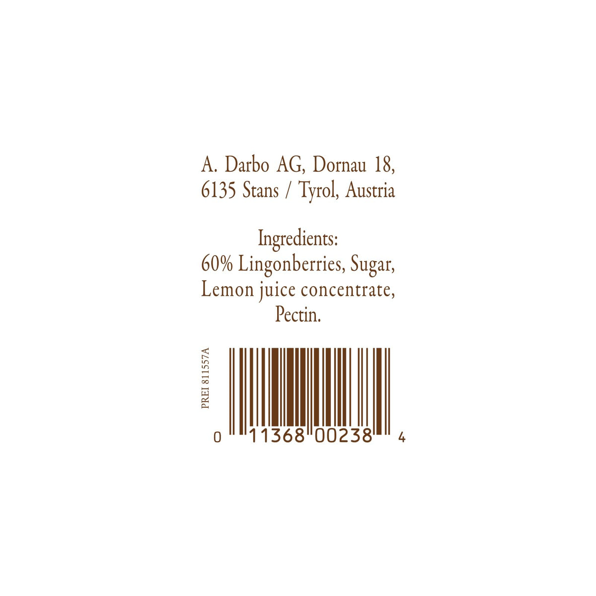 D'Arbo Premium Wild Lingonberry Sauce – 14.1 oz x6 | 60% Fruit Content | Delicate Tangy Sweetness