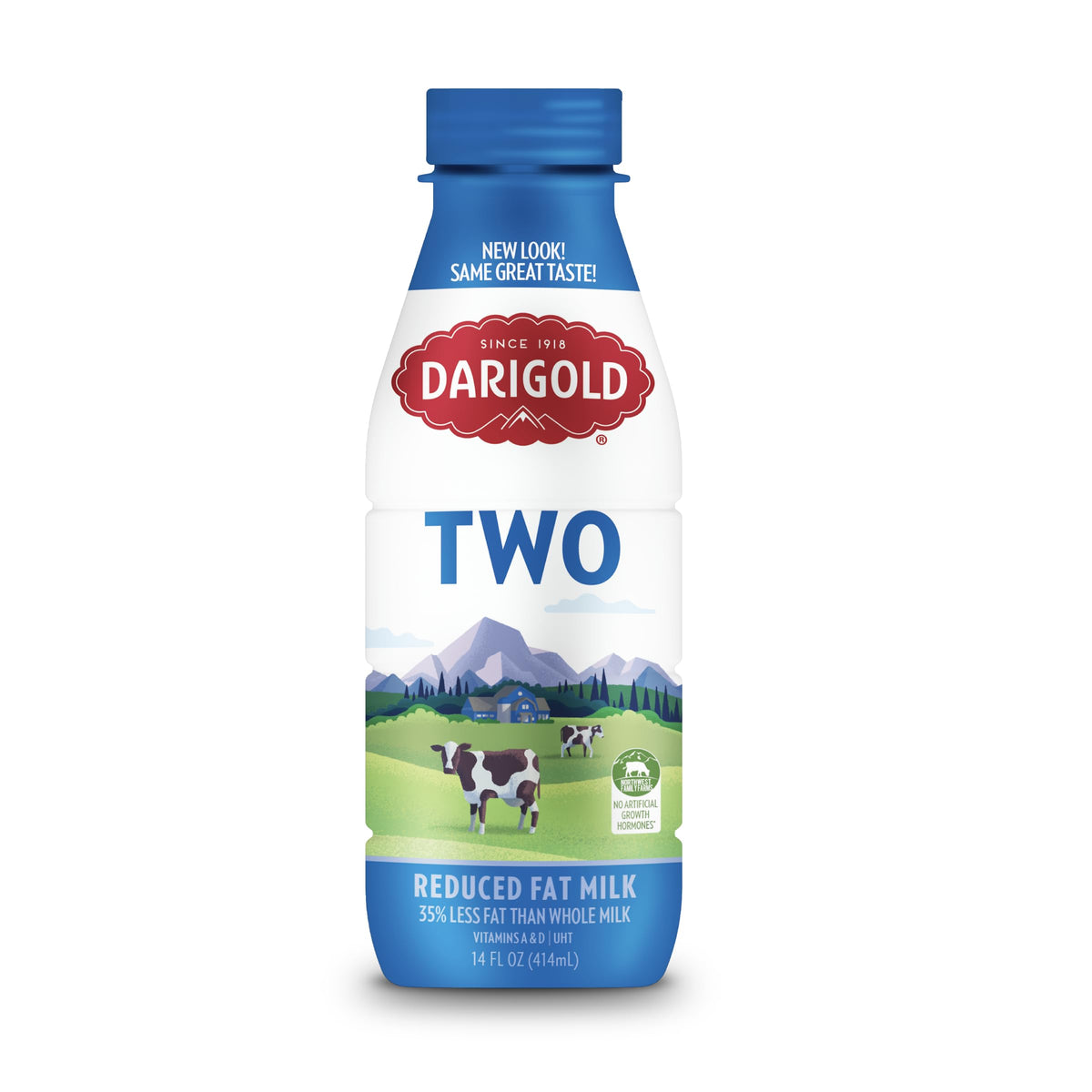 Darigold Milk 2 Percent, Shelf-Stable 14oz — 12 Pack, 15g Protein, rbST-Free
