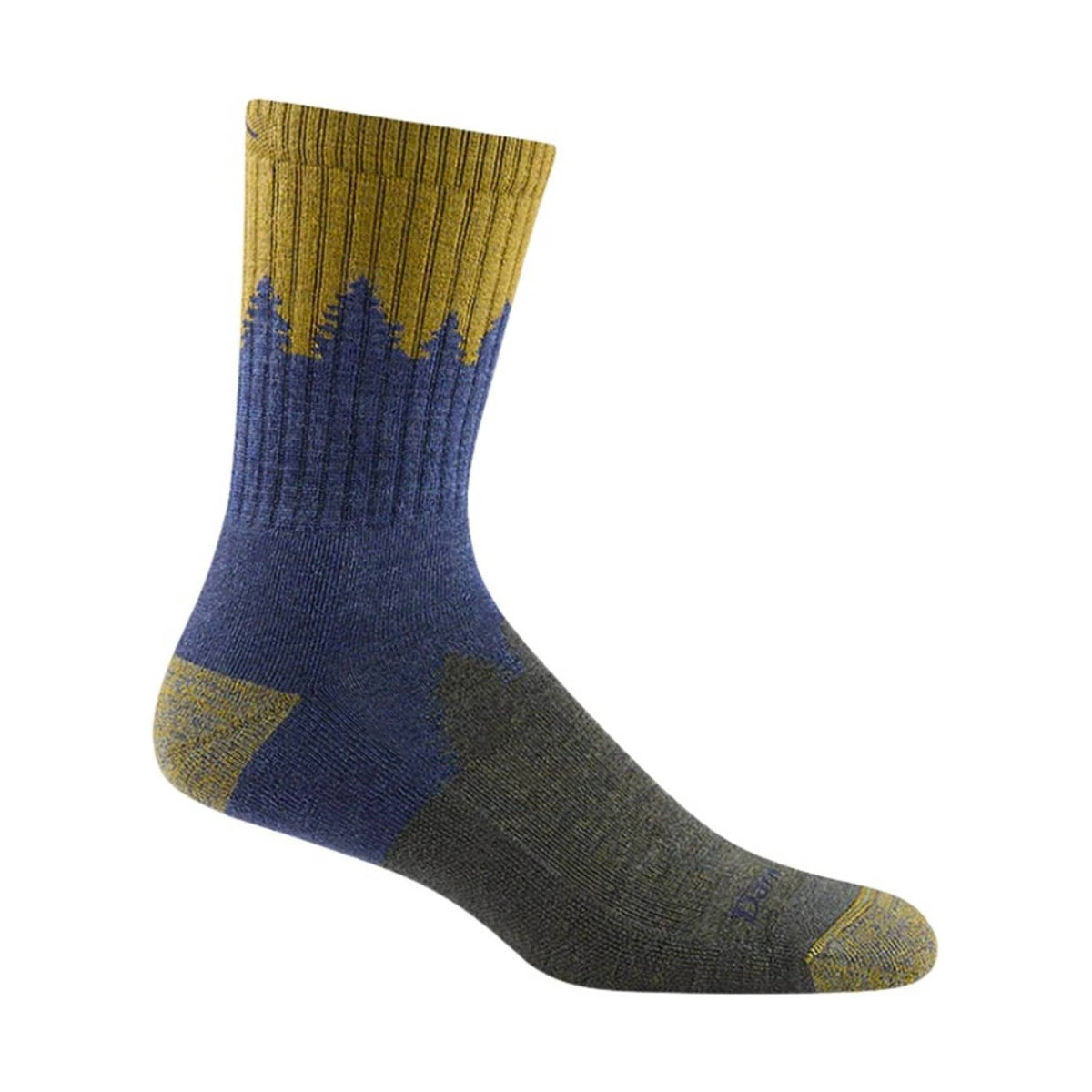 Darn Tough Vermont Men's Number 2 Micro Crew Midweight Hiking Sock - Denim