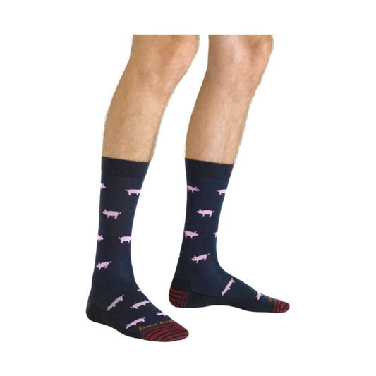 Darn Tough Vermont Men's Truffle Hog Lightweight Lifestyle Sock - Navy - ONLINE STORE CREDIT/EXCHANGE ONLY